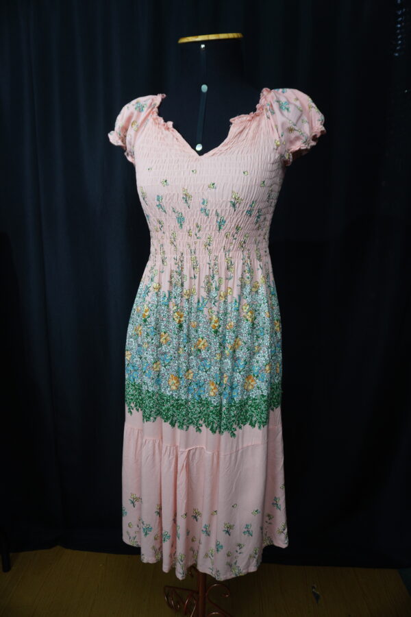 VESTIDO MIDI FLORAL (M)